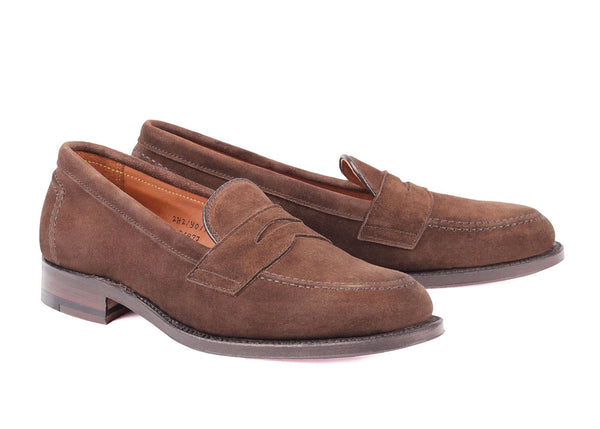 9697F E - Penny Loafer - Dark Brown Suede