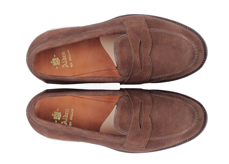 9697F E - Penny Loafer - Dark Brown Suede