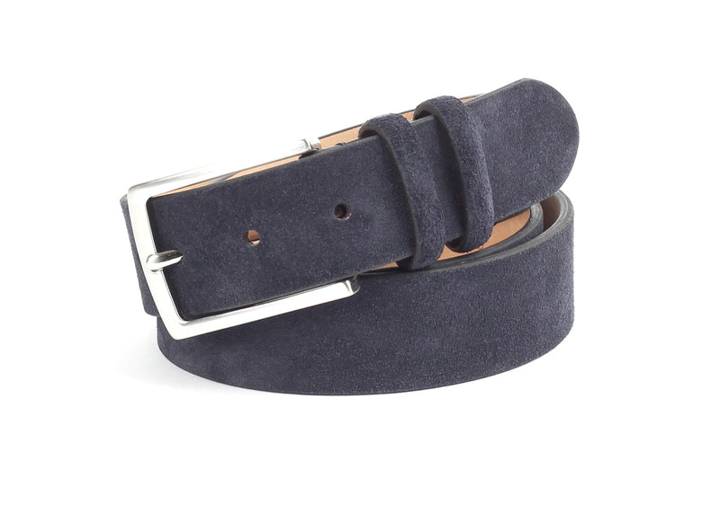 9007.2 Belt 35mm - Navy blue suede