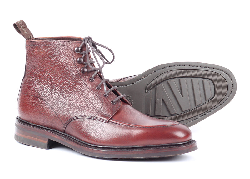 Anglesey Oxblood Grain - Apron Derby  Boot