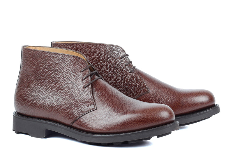 927T - Dark Brown Grain - Chukka