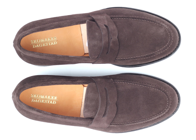 Vika - Suede Brown Oak - Loafer