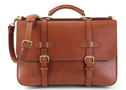 ENGLISH BRIEFCASE - Chestnut