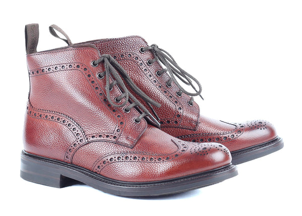 Bedale Oxblood Grain - Calf Brogue Boot