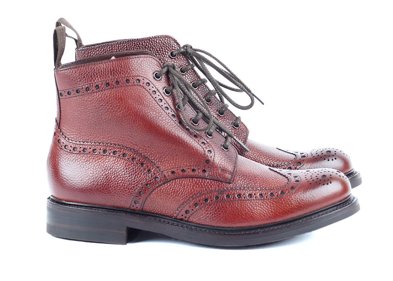 Bedale Oxblood Grain - Calf Brogue Boot