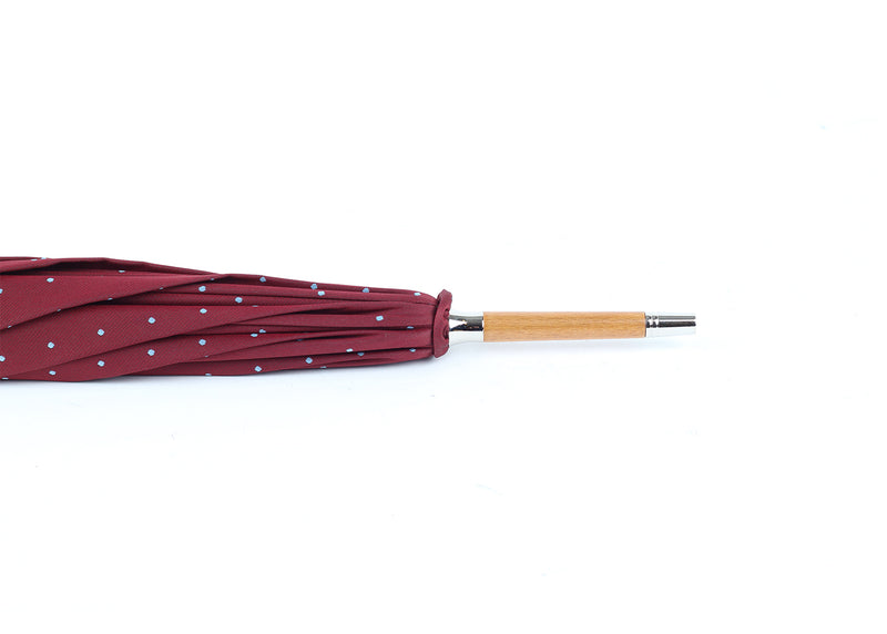 Malacca Fit-Up Umbrella - Burgundy & Grey