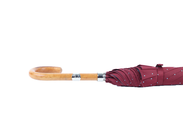 Malacca Fit-Up Umbrella - Burgundy & Grey