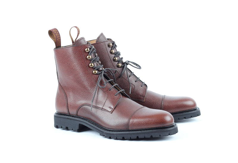 1011B - Brown Grain - Boots