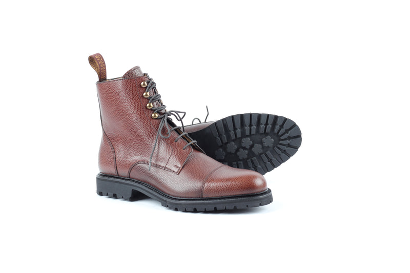1011B - Brown Grain - Boots