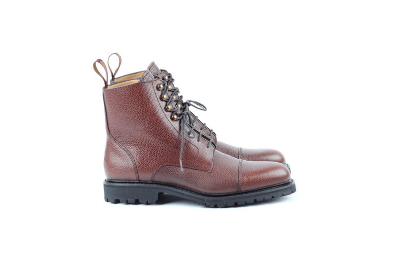 1011B - Brown Grain - Boots