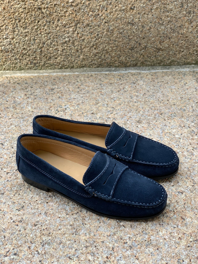 Iris Women Loafer - Navy Blue Suede