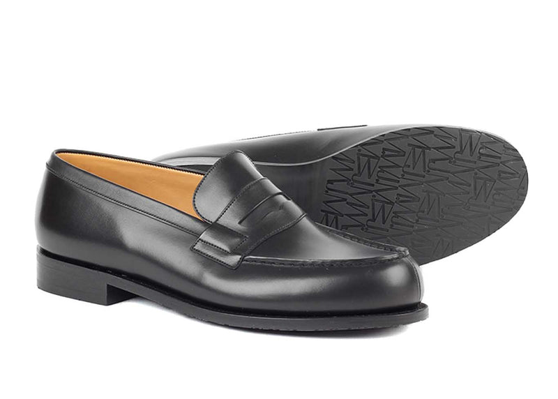 Loafer 180 - Black Box Calf - Rubber sole