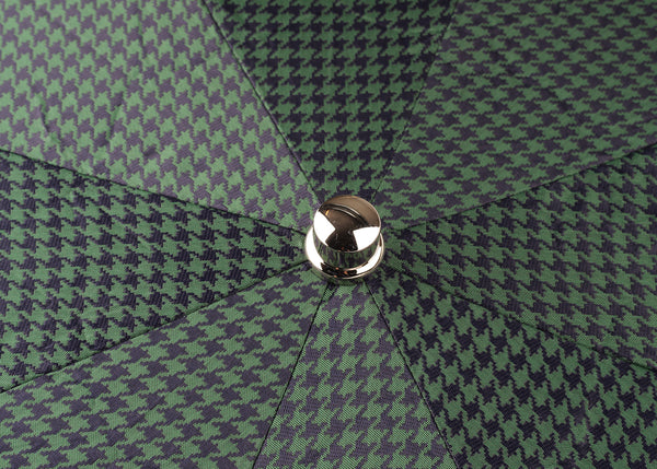 Dark Canadian Maple Folding Umbrella 63cm - Navy & Green