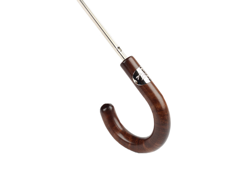 Dark Canadian Maple Folding Umbrella 63cm - Navy & Green