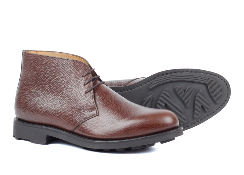 927T - Dark Brown Grain - Chukka