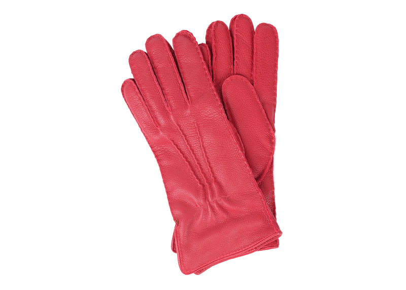 Ladies Leather Gloves - Red