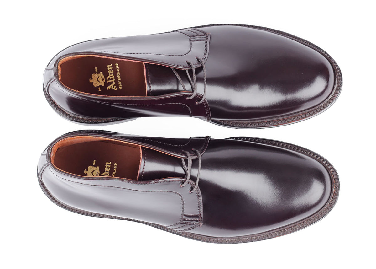 靴 Alden CHUKKA BOOTS CORDOVAN 1339 E ALDEN 1339 CHUKKA BOOT COL 8 SHELL CORDOVAN – COLONY CLOTHING