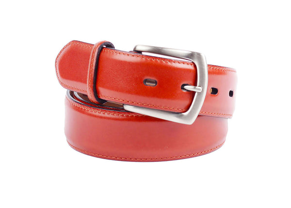 French Calf Leather Belt - Cognac