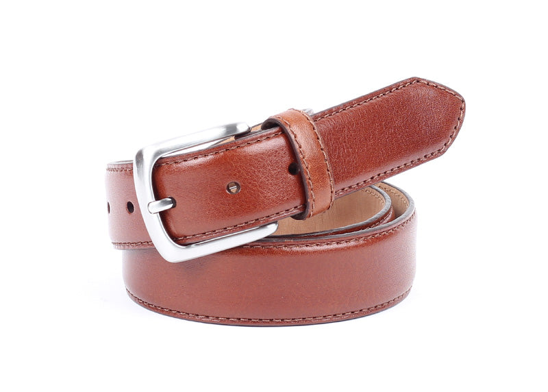 3. Belt - Dark Cognac - 35mm - Calf Leather Belt