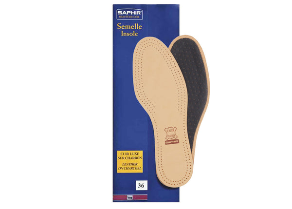 Insole - Luxury leather on charcoal