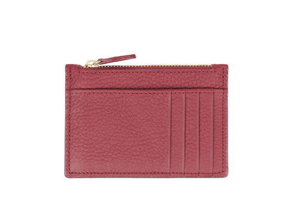Card holder Zipper - Red