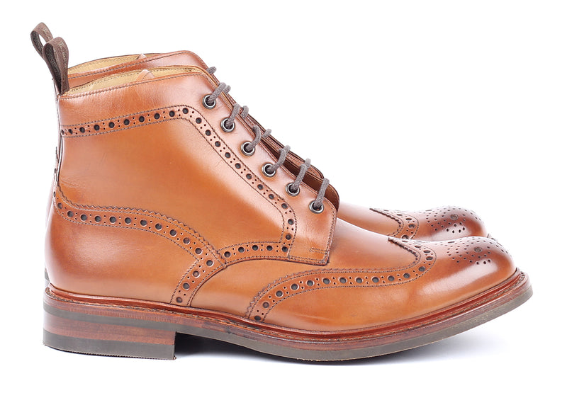 Bedale Brown - Burnished Calf Brogue Boot