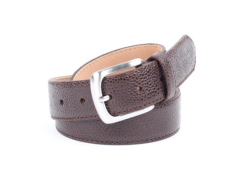 13. Belt - Dark Brown Grain - 35mm - Calf Leather Belt